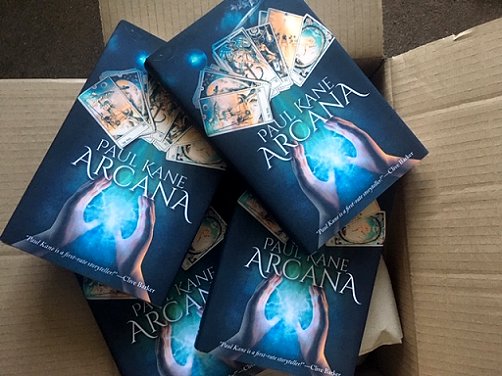 Hardback contributor copies of Arcana, by Paul Kane