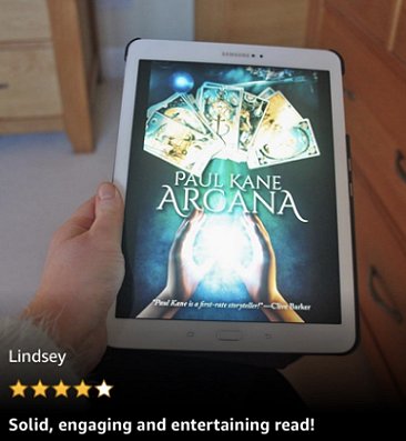 Kindle image of Arcana by Paul Kane - four star review
