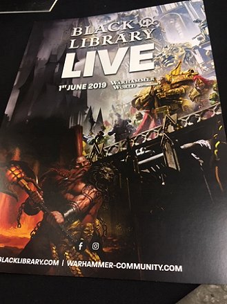 Black Library Live event poster