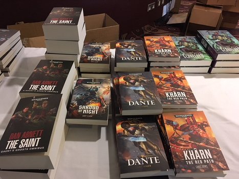 Book for sale at the Black Library Weekender