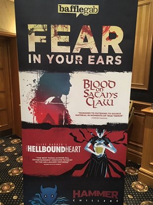 Bafflegab banner, featuring Paul Kane's audio adaptation of Clive Barker's The Hellbound Heart
