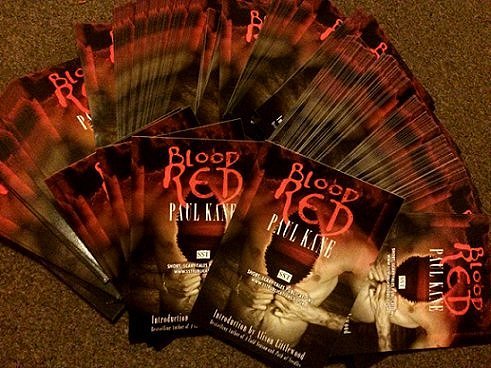 Blood RED postcards