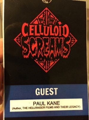 Celluloid Screams poster for guest Paul Kane