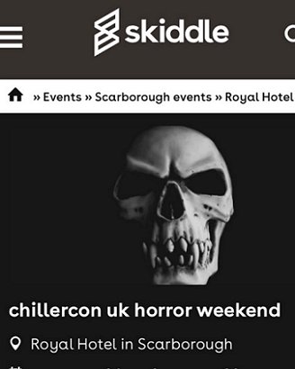 ChillerCon UK on Skiddle.com - screenshot