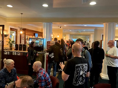 The busy bar area at ChillerCon UK