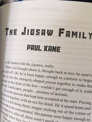 The Jigsaw Family by Paul Kane, from Chopping Block Party, edited by Brendan Deneen and David G. Barnett