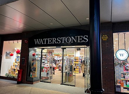 photograph of the outside of Waterstones Orchard Square