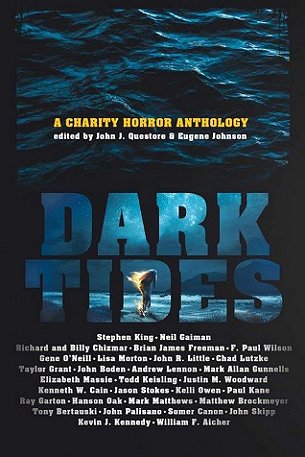 Book cover: Dark Tides, edited by John J. Questore and Eugene Johnson