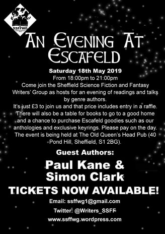 Poster: An evening at Escafeld with Paul Kane and Simon Clark