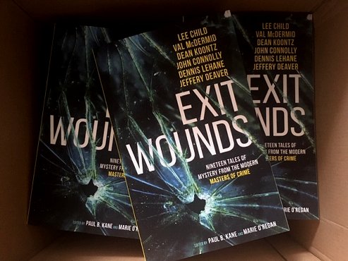 Contributors' copies of Exit Wounds, edited by Paul B Kane and Marie O'Regan