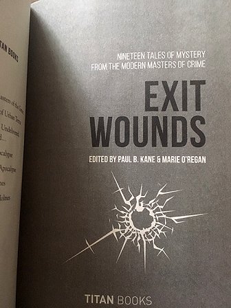 Interior title page, Exit Wounds, edited by Paul B Kane and Marie O'Regan