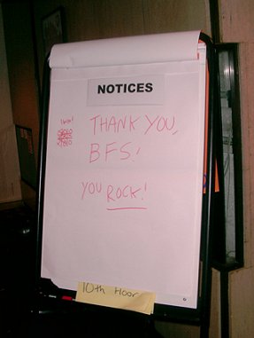 Thank you BFS - a satisfied customer.