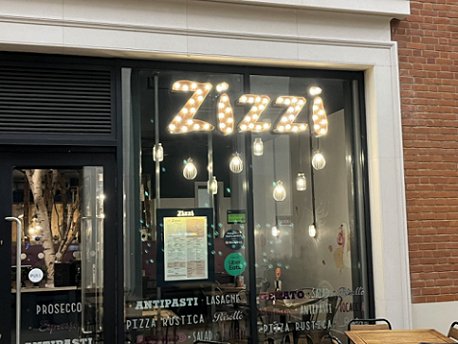 Photograph of exterior of a Zizzi's restaurant