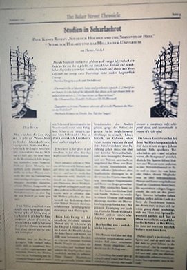 Article on Sherlock Holmes and the Servants of Hell - The Baker Street Chronicle #5 (Germany)