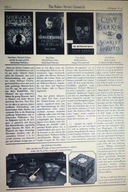 Article on Sherlock Holmes and the Servants of Hell - The Baker Street Chronicle #5 (Germany)