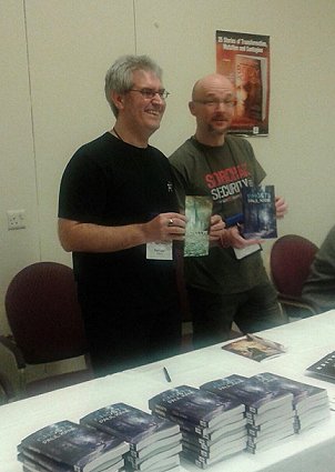 Paul Kane and Tim Lebbon - Ghosts signing, WFC