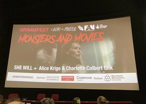 Banner image - Grimmfest Monsters and Movies presents She WIll, with a talk by Alice Krige and Charlotte Colbert