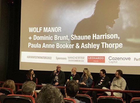 Screening and Q and A for Wolf Manor, a film by Dominic Brunt. With Dominic, Shaune Harrison Paula Anne Booker and Ashley Thorpe