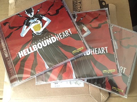 Contributor copy CDs of Paul Kane's adaptation of Clive Barker's 'The Hellbound Heart'