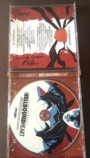 Signed copy of Paul Kane's audio adaptation of Clive Barker's 'The Hellbound Heart' for Bafflegab Productions
