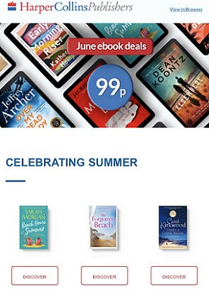 HarperCollins ad - 99p June ebooks