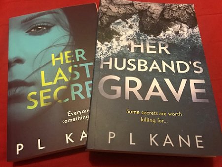 Contributor copies of Her Last Secret and Her Husband's Grave by P L Kane