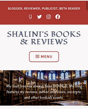 Banner image: Shalini's Books & Reviews