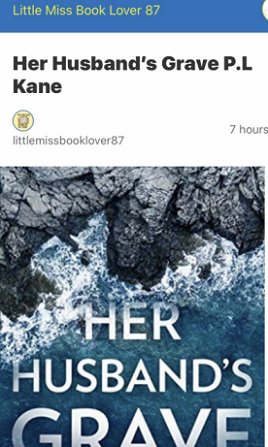 Banner image: Little Miss Book Lover review of Her Husband's Grave by P L Kane