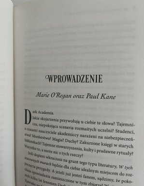 photograph to show the introduction to the Polish edition of In These Hallowed Halls, edited by Marie O'Regan and Paul Kane