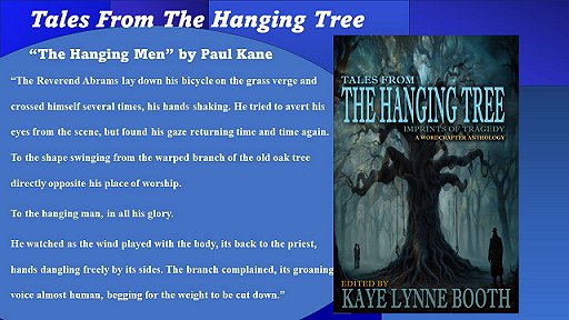 banner image showing text from 'The Hanging Men' by Paul Kane - short story featured in the anthology Tales from the Hanging Tree, edited by Kaye Lynne Booth