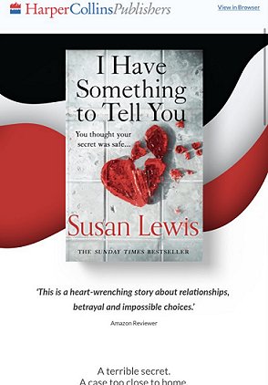 Book cover: I Have Something to Tell You by Susan Lewis