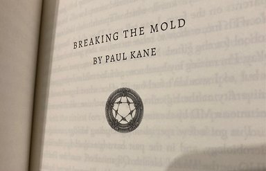 Story title page: Breaking the Mold by Paul Kane