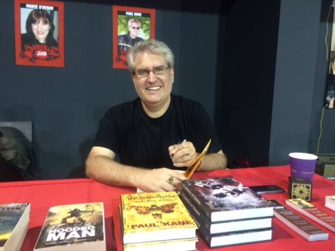 Paul Kane signing books at Sheffield HorrorCon