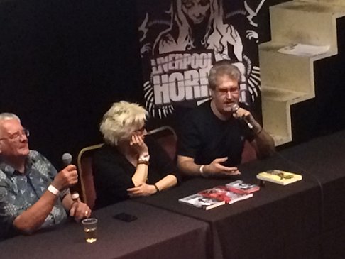 L to R: Ramsey Campbell, Barbie Wilde, Paul Kane
