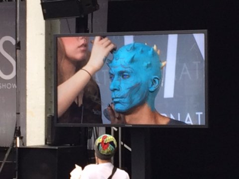 SFX make-up demonstration at IMATS, London