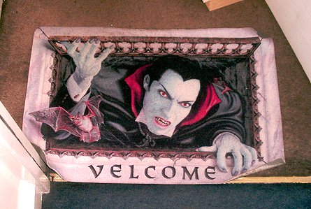 Dracula welcome mat