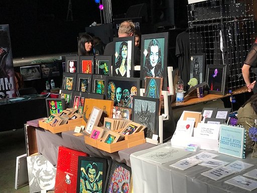 Art stall at Liverpool Horror Festival