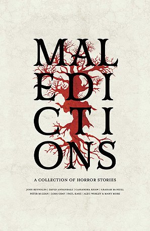 Maledictions, a collection of horror stories- book cover