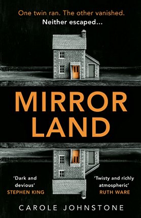 Book cover. Mirrorland by Carole Johnstone