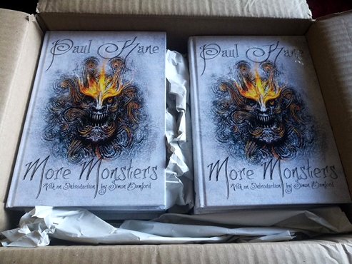 Finished copies of More Monsters, by Paul Kane