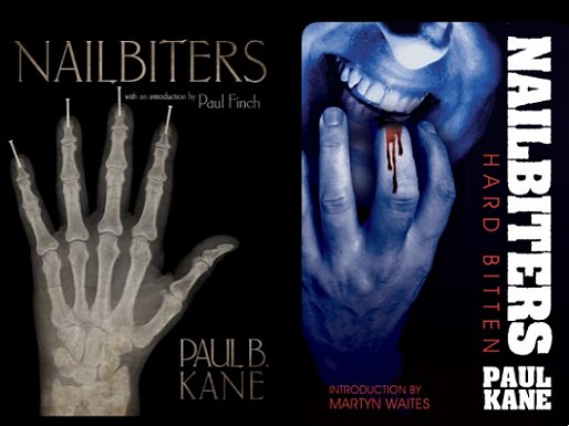 Front covers of Nailbiters and Nailbiters - Hard Bitten, by Paul Kane
