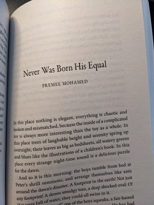 Title page of Never Was Born His Equal, by Premee Mohamed, from The Other Side of Never, edited by Marie O'Regan and Paul Kane