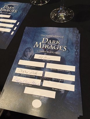 Dark Mirages signing sheet