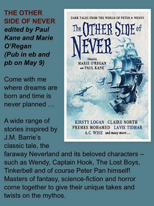 Screenshot of Paul Finch's description of The Other Side of Never, edited by Marie O'Regan and Paul Kane