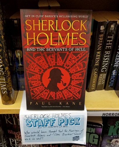 Image of book - Sherlock Holmes and the Servants of Hell by Paul Kane, staff pick at bookshop