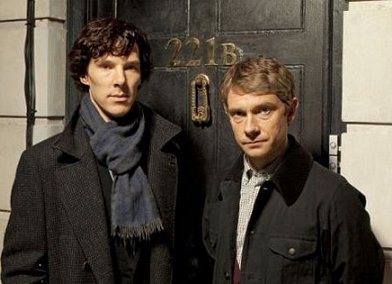 Benedict Cumberbatch & Martin Freeman, starts of Sherlock