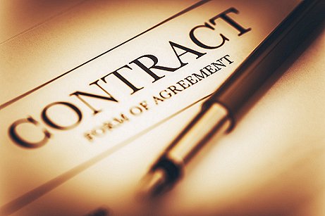 Contract and pen  image
