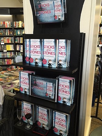 Sticks and Stones by Jo Jakeman - display stand