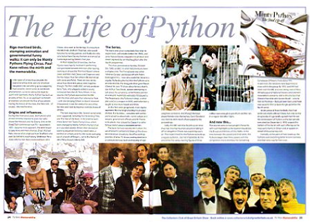 TV Film Memorabilia, Monty Python Article