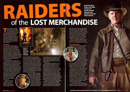 TV and Film Memorabilia, Indiana Jones Article